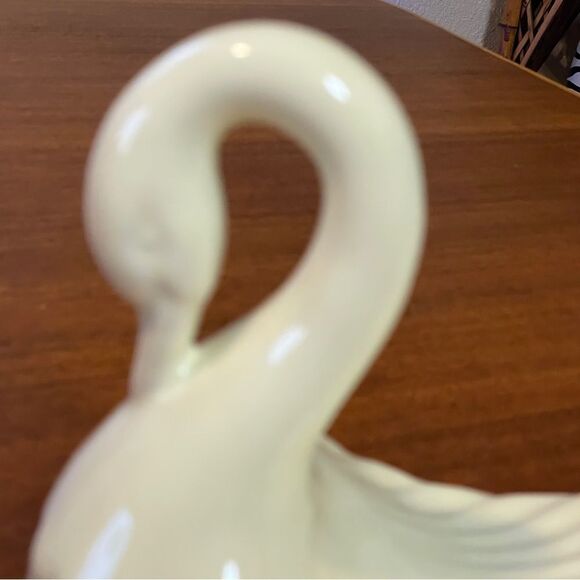 Vintage 80’s Andre Richard Japan Ceramic Swan Hand Towel Holder Soap Dish Cream - Picture 8 of 14